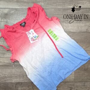 Feeling Festive Sleeveless Hombre Top Size L